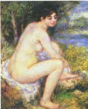 Pierre Renoir  Female Nude in a Landscape Norge oil painting art